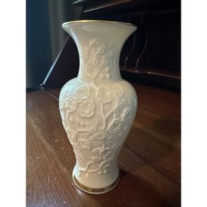 LENOX Ming Blossom Vase‎ W/ 24K Gold Trim 6.25" Georgian Collection